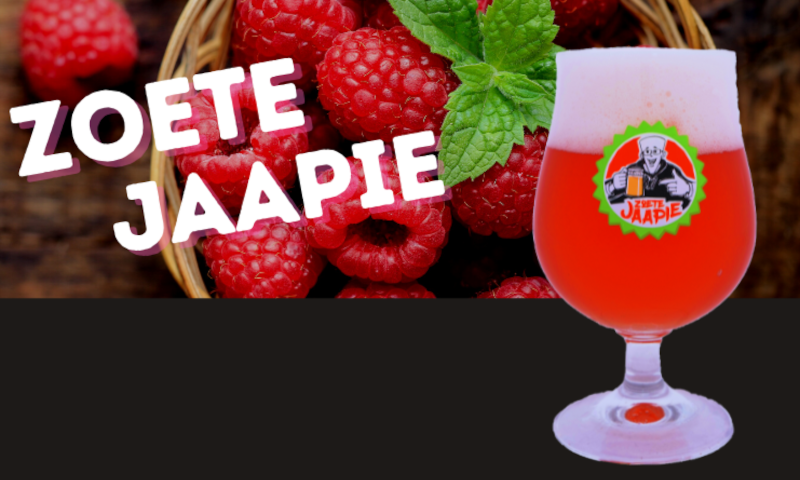 Zoete Jaapie bier met framboos